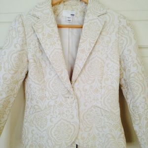 Classy white and gold blazer